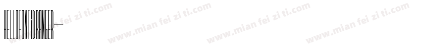 hellofont ID ranger字体转换